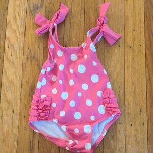 Gymboree Pink and White Baby Swimsuit